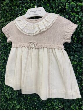 Martin Aranda Knit and Linen Spanish Style Baby Dress